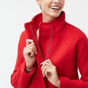 J.Crew Factory New City Coat in Red